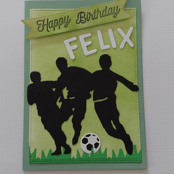 Geburtstagskarte für den Fußballfan,Personalisierbar!!