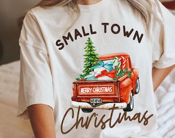 Small Town Christmas PNG | Sublimation design | Instant download | Retro Christmas truck png | Retro Christmas shirt png | Holiday design