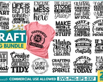 Crafting Svg Bundle, Craft Svg Design, Cuttables, Crafters SVG Bundle, Craft Room Svg, Funny Craft Quote Svg, Crafting Quotes SVG Bundle