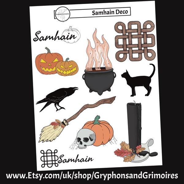 Samhain Sabbat Deco Stickers