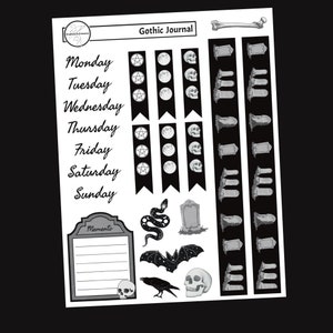 Gothic Journaling Stickers