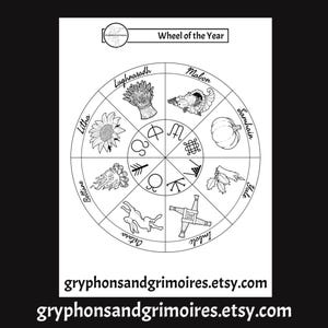 Wheel of the Year Sticker