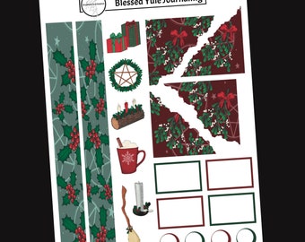 Blessed Yule Journaling Stickers
