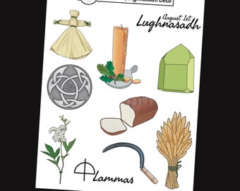 Lammas/Lughnasadh Sabbat Deco Stickers