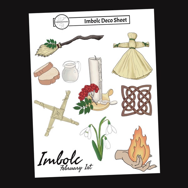 Imbolc Sabbat Deco Stickers