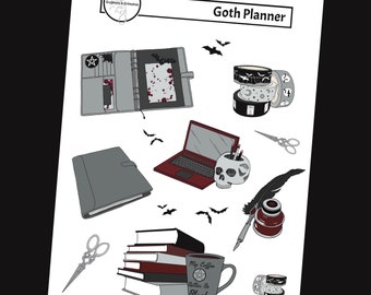 Gothic Planner Stickers
