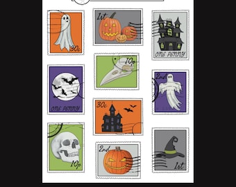 Halloween Stamp Stickers