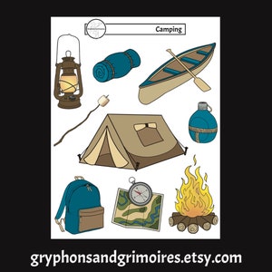 Stickers déco camping