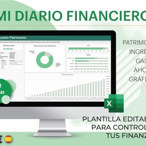 Plantilla seguimiento Finanzas Personales Excel gastos e ingresos - Hoja de cálculo para windows y MAC dashboard planilla multi-anual