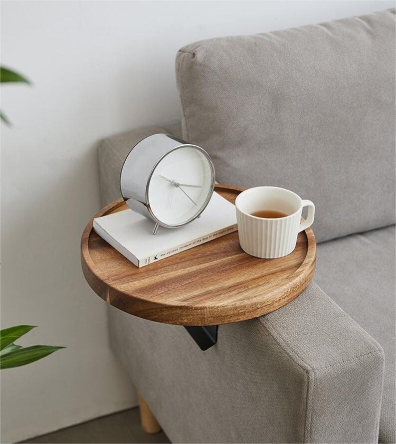 Couch Arm Tray Table Sofa Arm Table Cup Table Armrest Etsy