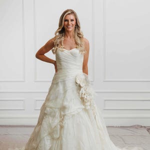 Coppelia - Couture Ian Stuart Silk Wedding Dress | Preloved Gown Excellent Condition | Size 12