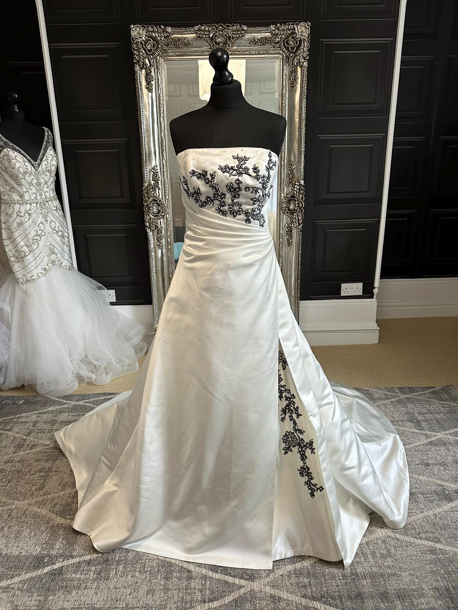 princess polly baby blue dress Davids Bridal Black Wedding Dress main image 0