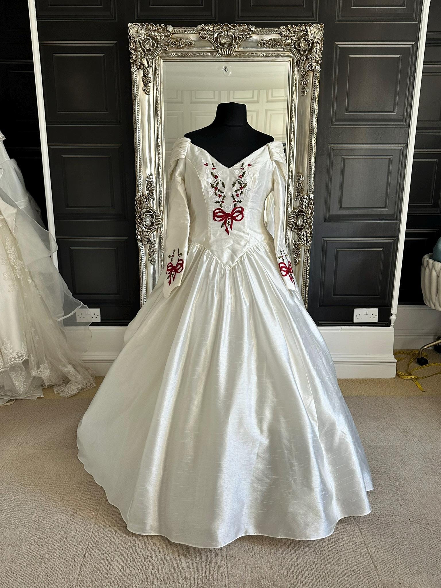 navy blue dress for baby girl Vintage 1990s Amsale Wedding Dress Size Small - Curated and Refurbished main image 0