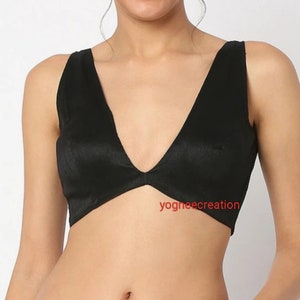 Black Sleeveless Top, Women Crop Top, Sport Top for Ladies 