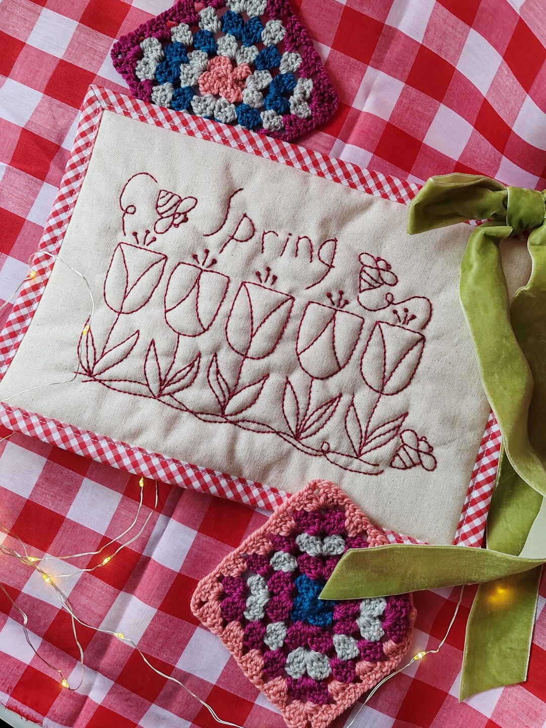 Kbc Pattern Spring Tulips Stitchery Pdf Pattern - Etsy