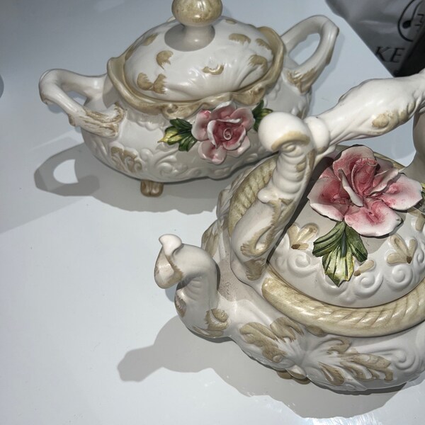 Capodimonte Tea Set Etsy Australia