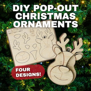 DIY Pop-Out Christmas Ornaments