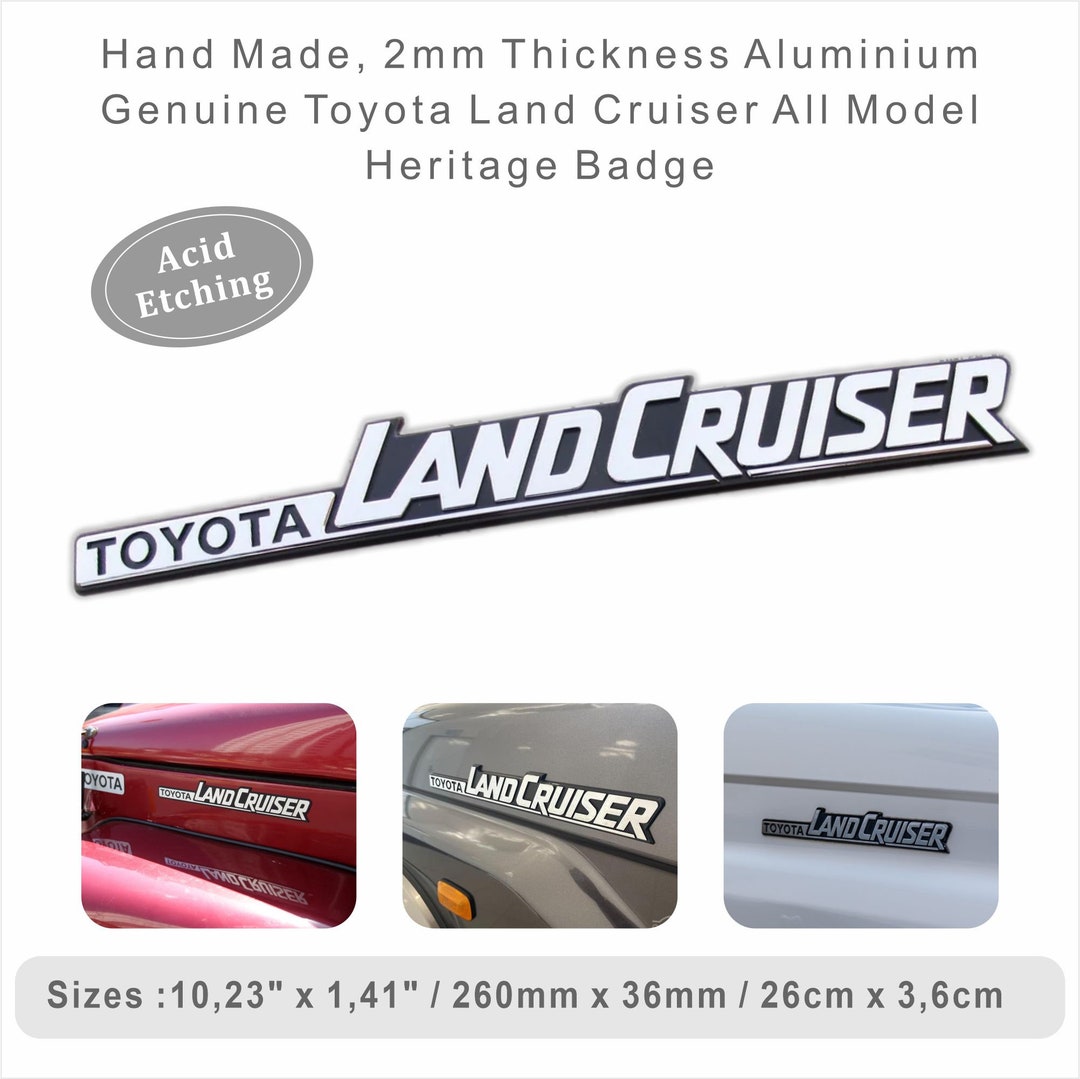 Toyota Land Cruiser Metal Badge, Land Cruiser Metal Emblem, Land ...