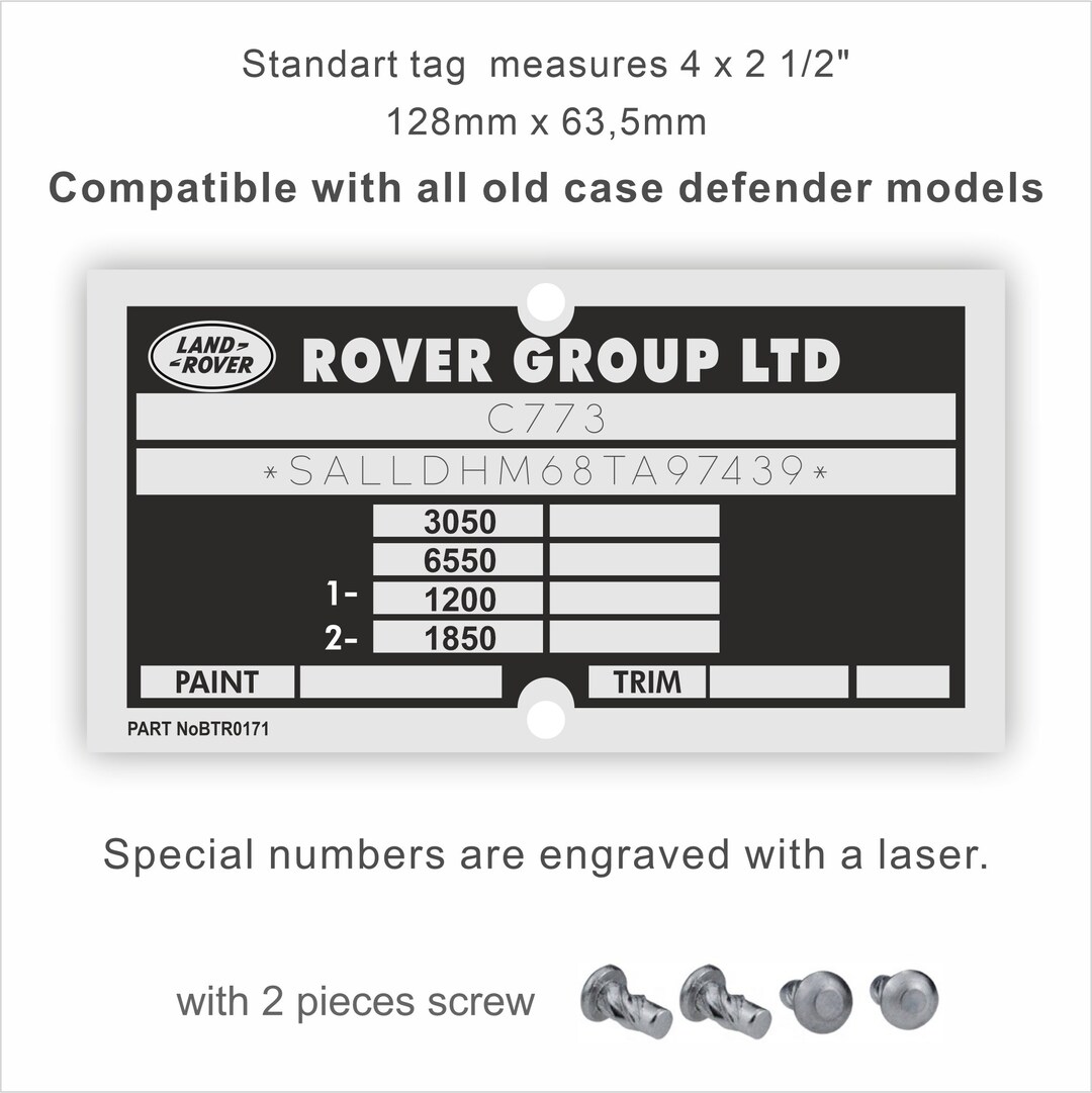Land Rover Defender Vin Number Decoder at Sophia Jeff blog