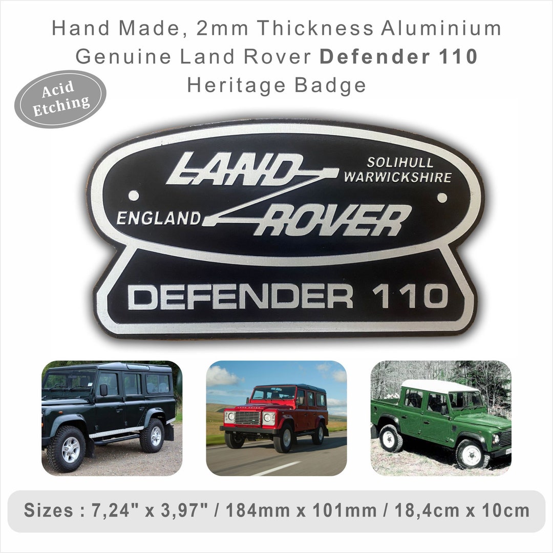 Land rover defender cheap badges and decals