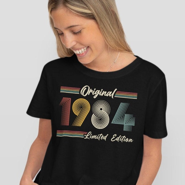 80er Retro T-Shirt, Original 1984 Limited Edition, Achtziger Jahre Klamotten