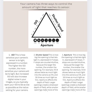 Op de afbeelding: Een diagram van de belichtingsdriehoek in de fotografie, dat de relatie tussen ISO, sluitertijd en diafragma laat zien. Het diagram is een driehoek met de woorden "ISO", "Sluitertijd" en "Diafragma" op elk punt. De driehoek is verdeeld in drie secties, die elk een van de drie elementen van de belichtingsdriehoek vertegenwoordigen. Het diagram bevat ook een reeks cirkels die verschillende diafragma-instellingen voorstellen.