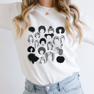 Hairstylist Sweathirt, Hairdresser Sweater, Gift for Stylist, Gift for Hairdresser, Hairstylist Graphic Sweater, Hair Texture Sweater