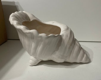 Große Weiße Keramik Dekoschale 25cm L x 14cm B×14cm