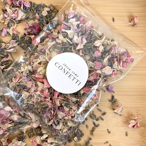 Biologisch afbreekbare bruiloftsconfettipakketten | Set van 10 | Natuurlijke confetti | Bloemblaadje gooien | Trouwuitgang | Hochzeit Konfetti | Stijl #1