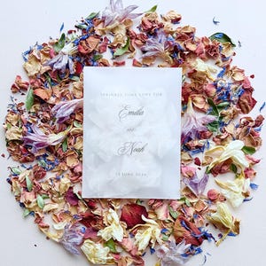 Biodegradable Wedding Confetti Glassine Bags | Set of 10 | Natural Confetti | Petal Toss | Wedding Exit | Hochzeit Konfetti | Style #16