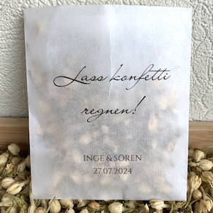 Sacchetti in cellophane biodegradabili per coriandoli da matrimonio / Set da 10 / Coriandoli naturali / Petal Toss / Wedding Exit / Hochzeit Konfetti / Stile n. 27