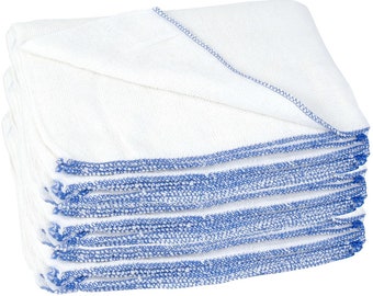 Soft Absorbent Kitchen Dish Cloth Set: Generous 30x52cm Size