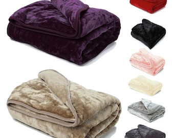 Luxury Faux Fur Blanket: Thick & Warm Throw - Adore Home