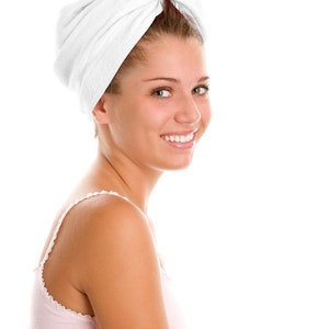 Cotton Hair Turban: Quick-Drying Absorbent Towel Wrap immagine 8