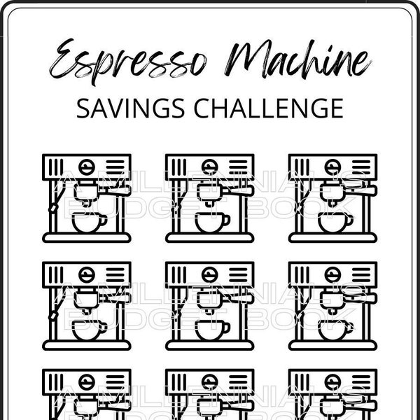 Espresso Machine / Coffee Machine Savings Challenge
