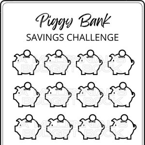 Piggy Bank Savings Challenge