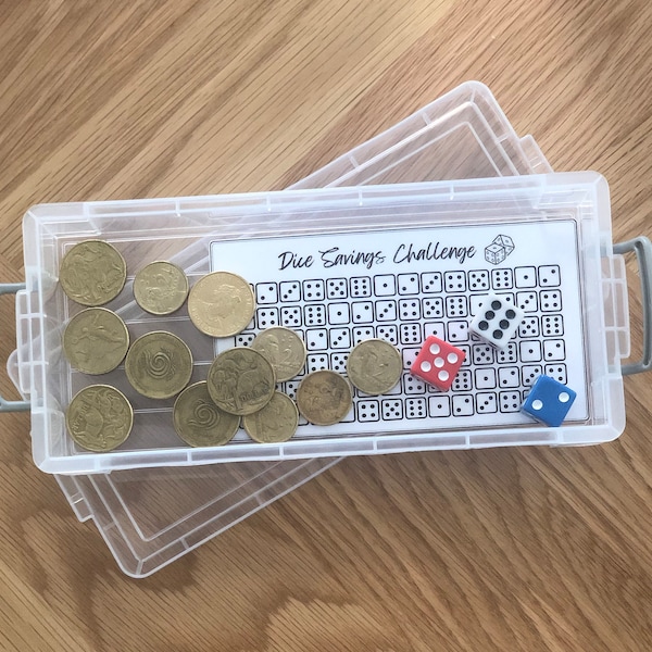 Dice Savings Challenge Box