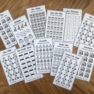 4 Retos de Ahorro / Elige tu propio pack / Plastificado para carpetas A6