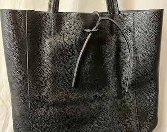 NEW High Class Black Women's Genuine Leather Bag, Leather Tote Bag