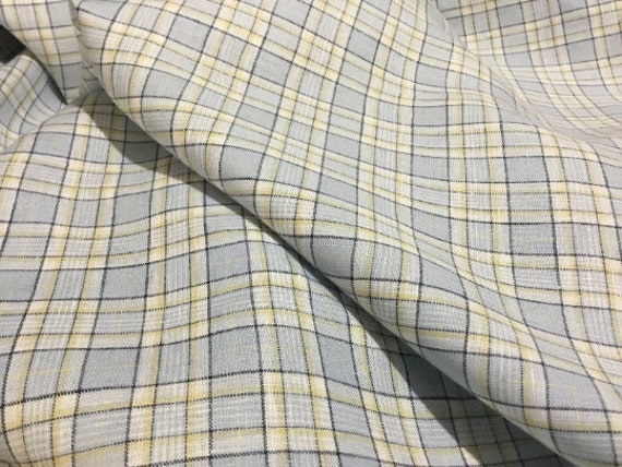 NEW High Class 100% Pure Irish Linen Check Fabric Made in Ireland - Etsy UK