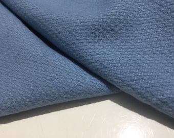 NEW High Class Wool Blue Boucle Fabric