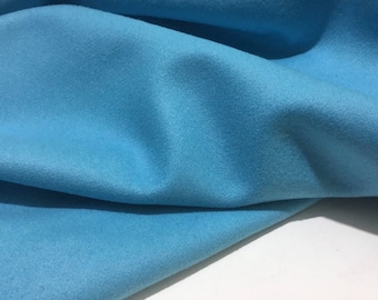 NEW High Class Light Blue Turquoise Wool Fabric