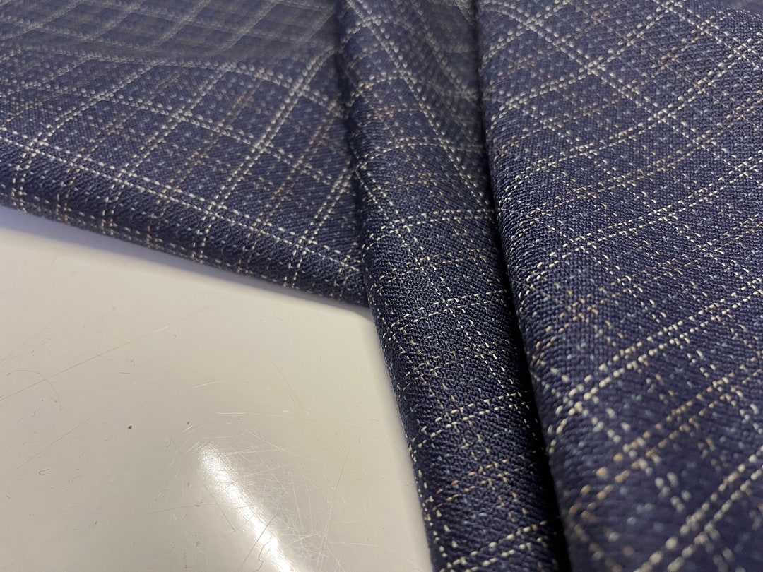 NEW High Class Wool Check Suiting Fabric - Etsy