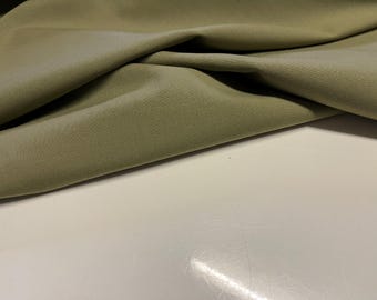 NEW High Class Khaki Olive Green Wool Suiting Fabric