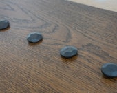 Packs of 20, 1 inch Length Hand Forged Steel Rose head Nails Clavos for Doors- Traditional Beeswax Finished