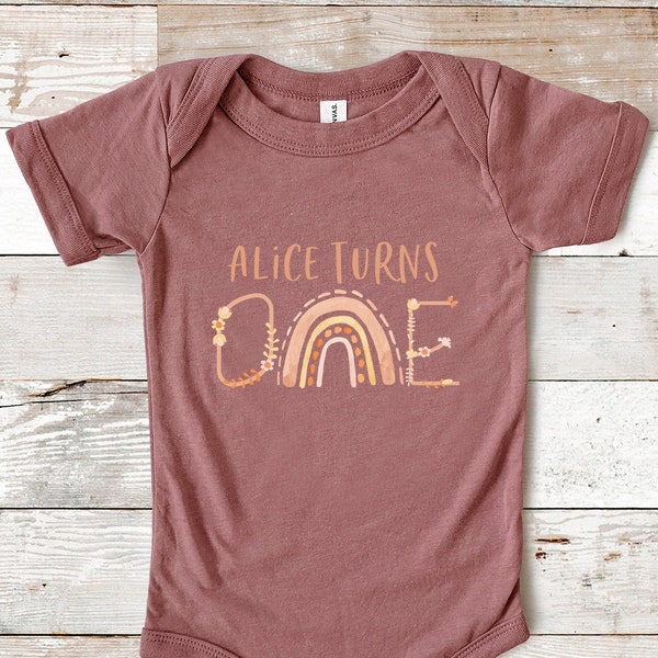 Boho Rainbow Baby Girl Outfit Etsy