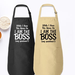 Boss Lady Cowgirl Western Retro Funny Cooking and BBQ Apron – The Bullish  Store