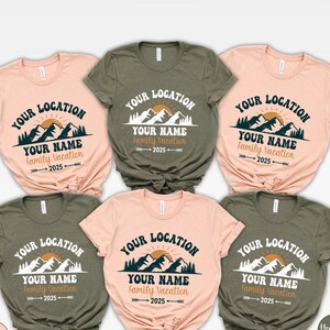 Custom Mountain Vacation Shirt: Family Camping Trip Tee