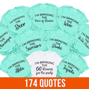 Custom I'm Bringing The Birthday Party Shirts, 174 Quotes, 30th 40th 50th 60th 70th Birthday Tee, Birthday Bash, Girls Trip Group Sweatshirt