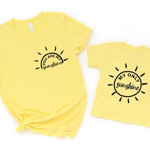 You Are My Sunshine My Only Sunshine shirt, Mommy and Me Shirts, Matching Shirts, Girl Mommy and Me, daughter, mama and mini